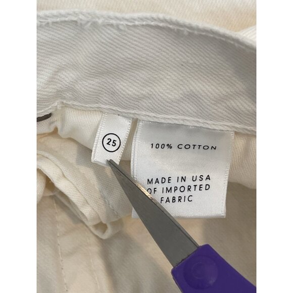 GRLFRND Jeans Size 25 Karolina Larchmont Wash High Waist Revolve White - Picture 7 of 11